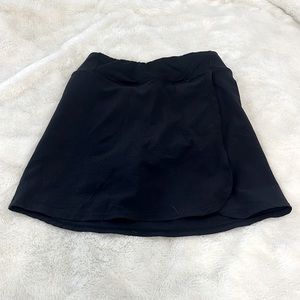 black skirt from Zella, has a slit down the side with connecting spanks under